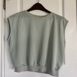 Dazzle Mint Green Sleeveless Blouse